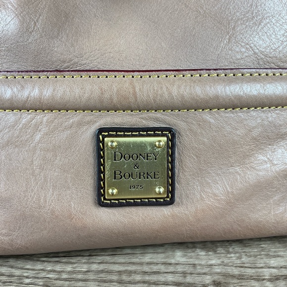 Dooney & Bourke Buckley Florentine Mushroom Brown Leather Shoulder Hand Bag Rare - Picture 9 of 14